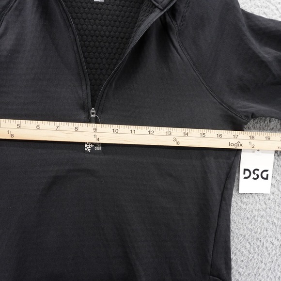 DSG Womens Run Grid Long Sleeve Athletic Top Black Small 1/4 Zip NEW - Picture 8 of 13